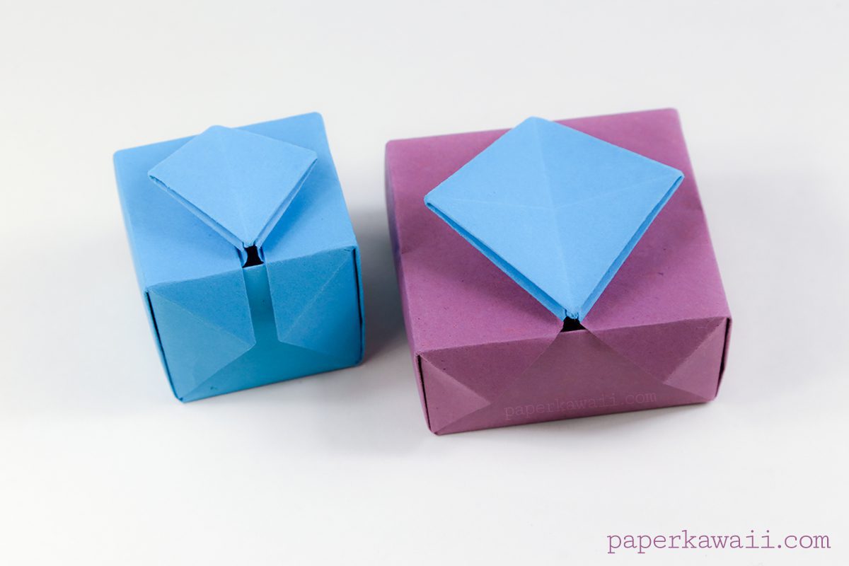 Origami Gatefold Box Instructions Paper Kawaii