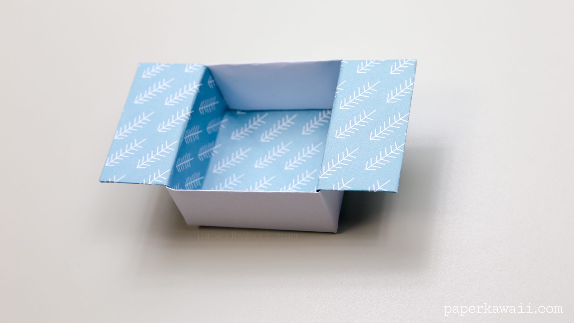 Origami Open Box Instructions Paper Kawaii