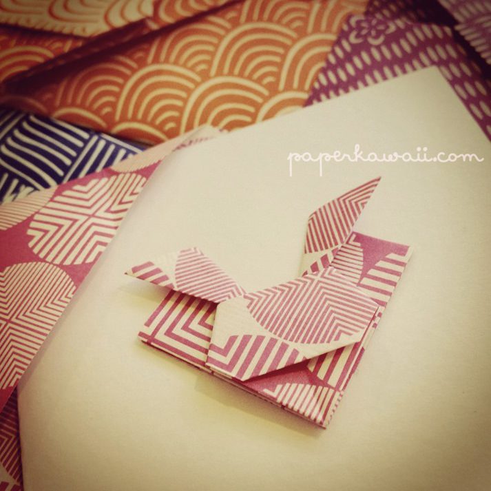Origami Rabbit Envelopes Paper Kawaii 6