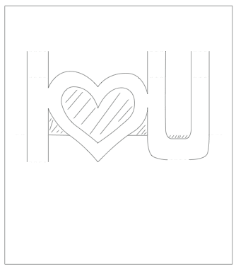 Pop up Valentines Card template
