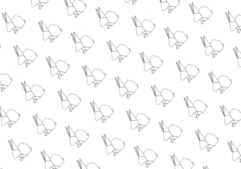 Origami Bunny Rabbits Pattern Paperkawaii