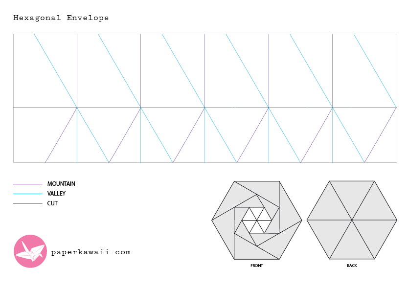 paperkawaii-free-crease-pattern-hexagon-envelope