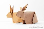 Origami Bunny Rabbit Tutorial Paper Kawaii 04 180x120