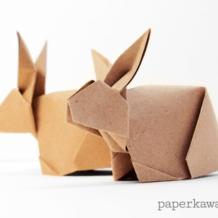 Origami Bunny Rabbit Tutorial Paper Kawaii 04