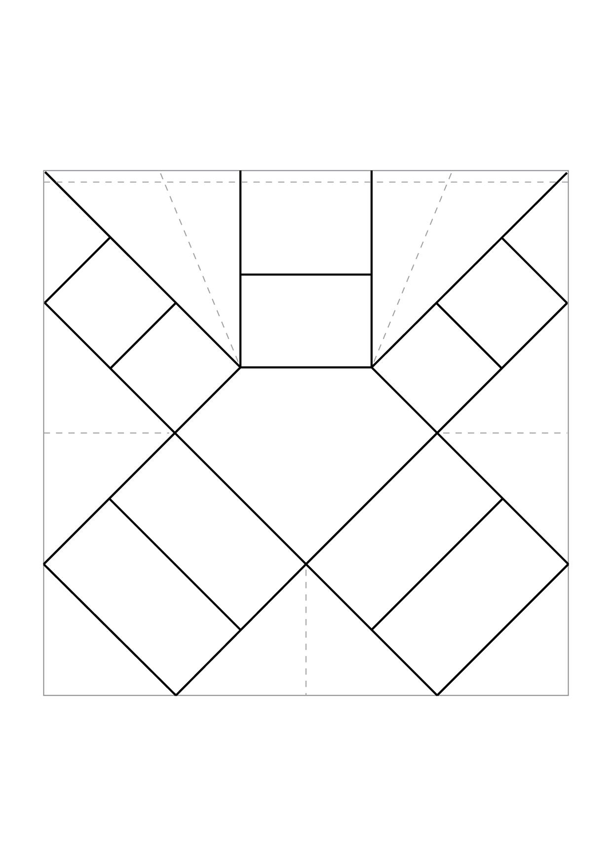 Origami Gem Box Template Lines Box