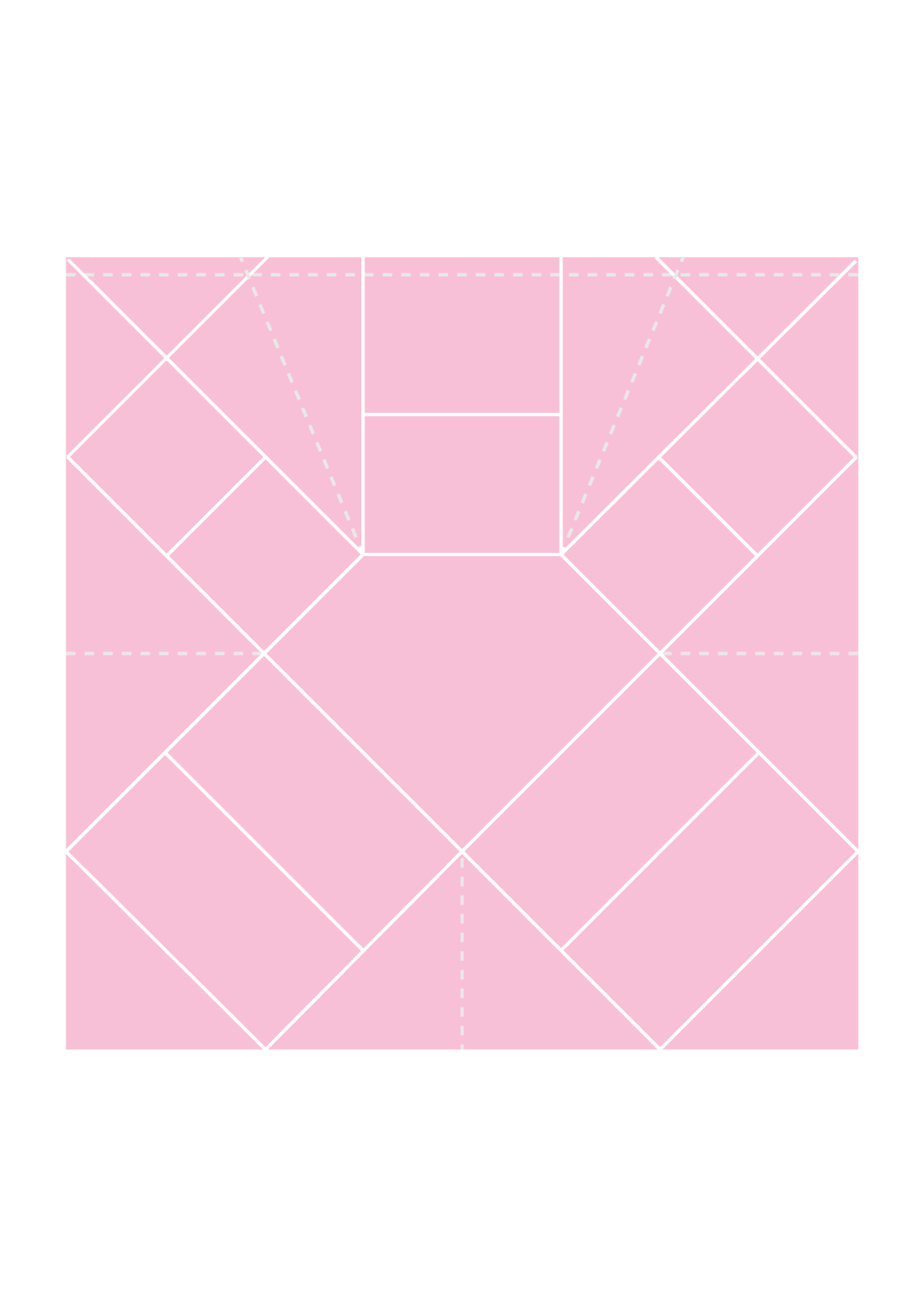 Origami Gem Box Template Pink Box
