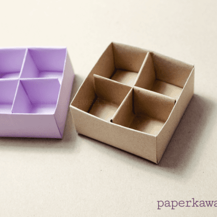 Origami Masu Box Divider Tutorial Paper Kawaii 03