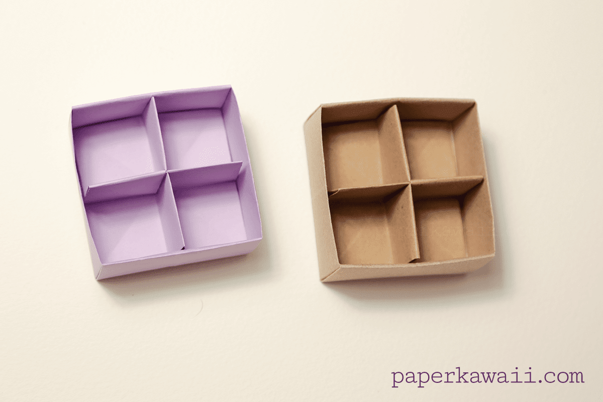 Origami Masu Box Divider Tutorial Paper Kawaii 05
