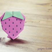 Origami Strawberry Tutorial 02 180x180