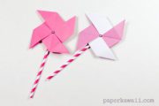Origami Pinwheel Tutorial 03