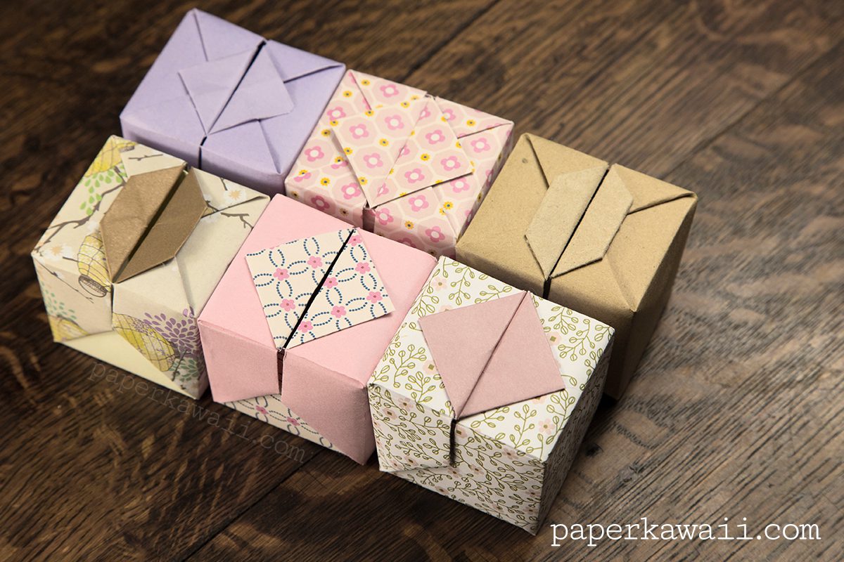 Origami Hinged Box Video Tutorial Paper Kawaii