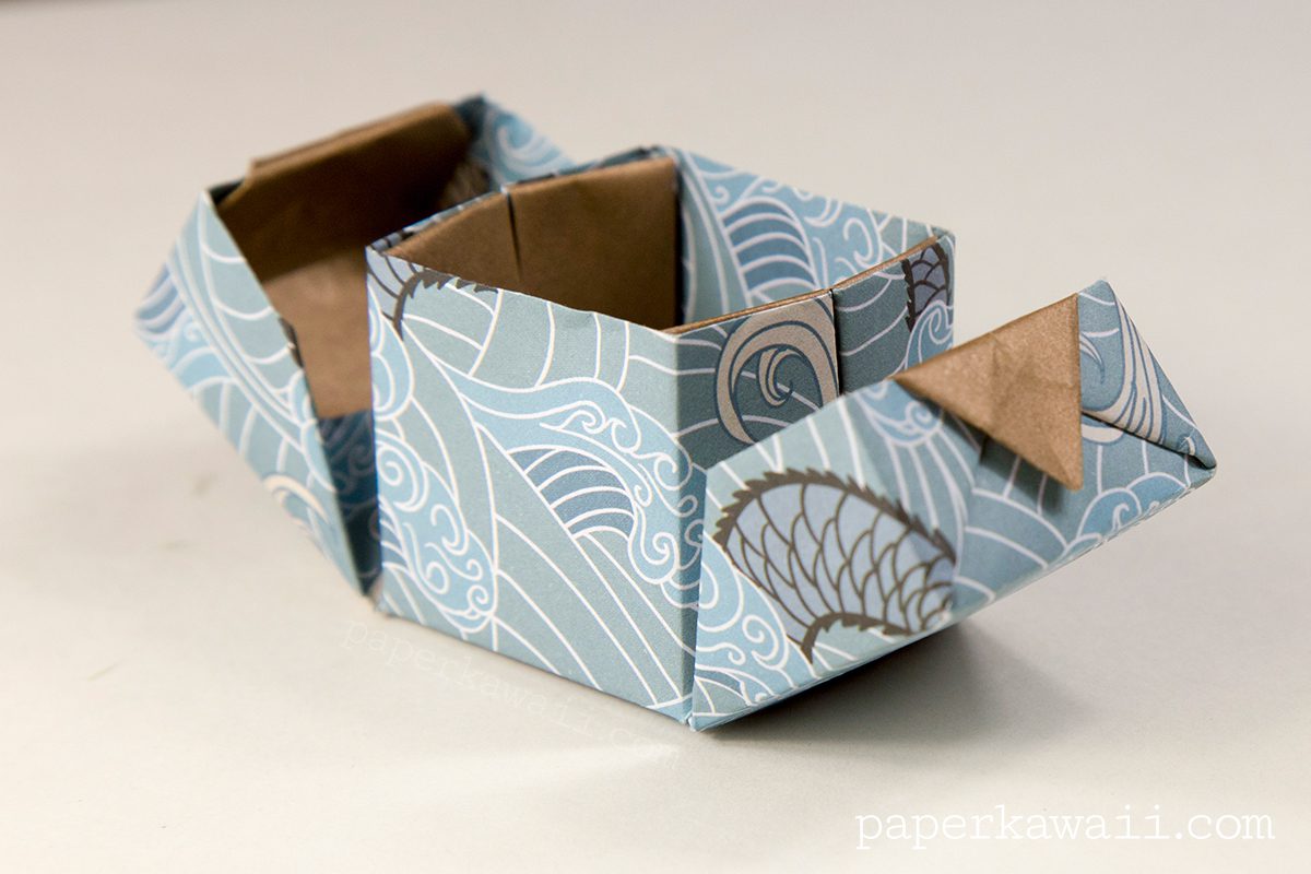 Origami Hinged Box Video Tutorial Paper Kawaii