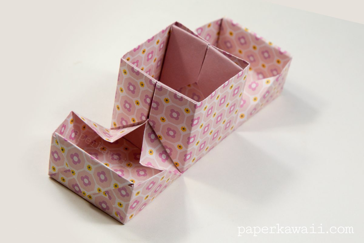 Origami Hinged Box Video Tutorial #origami #origamibox #tutorial #instructions #crafts #diy