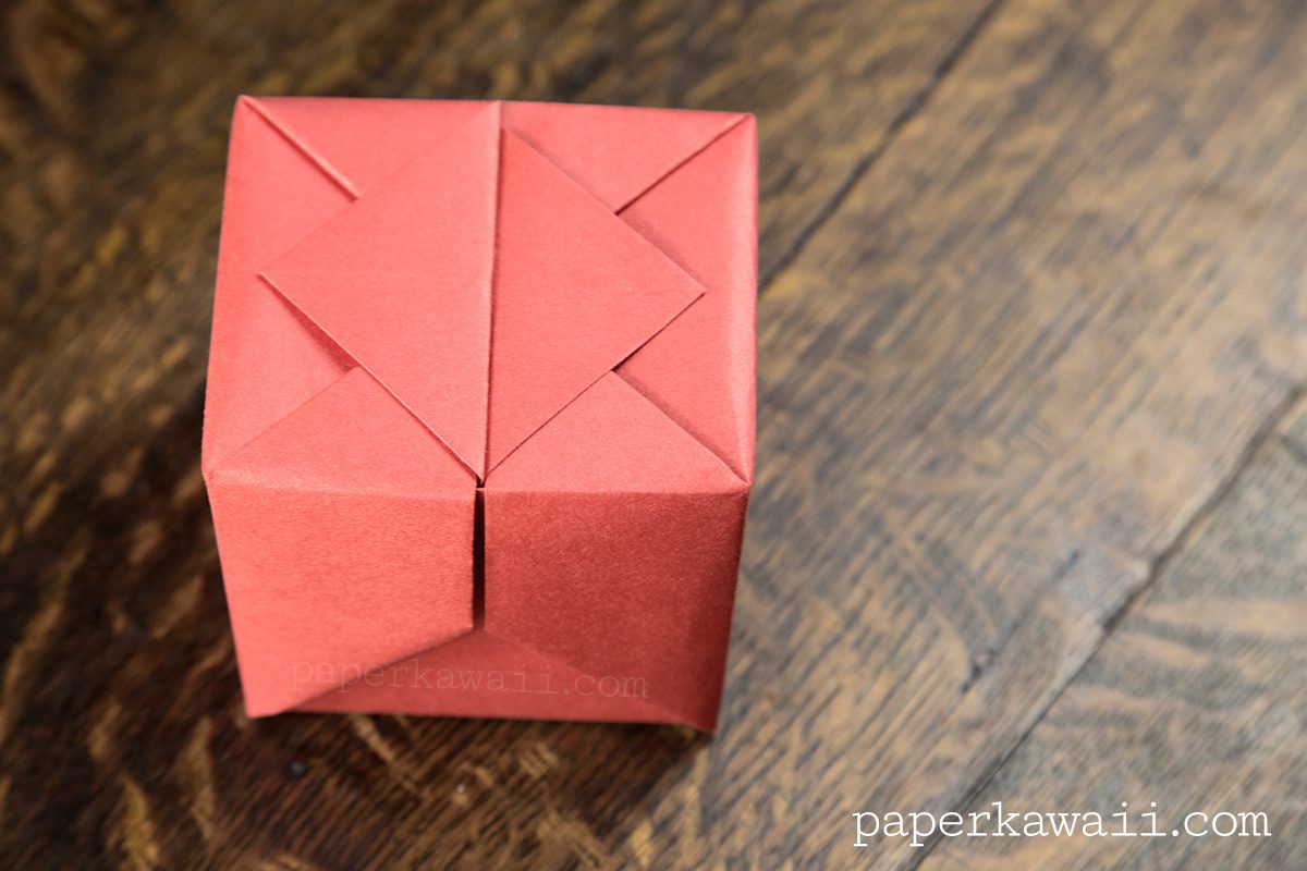 Origami Hinged Box Video Tutorial #origami #origamibox #tutorial #instructions #crafts #diy