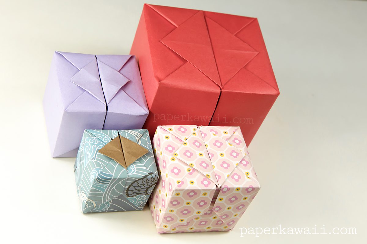 Origami Hinged Box Video Tutorial #origami #origamibox #tutorial #instructions #crafts #diy