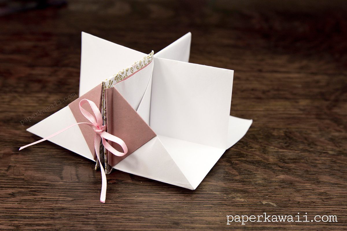 Origami Popup Book Video Tutorial #origami #book #popup #cute #crafts #diy