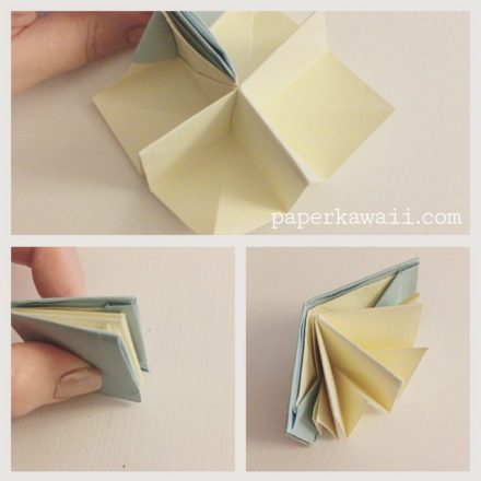 Origami Mini Book Diagram - Paper Kawaii Shop
