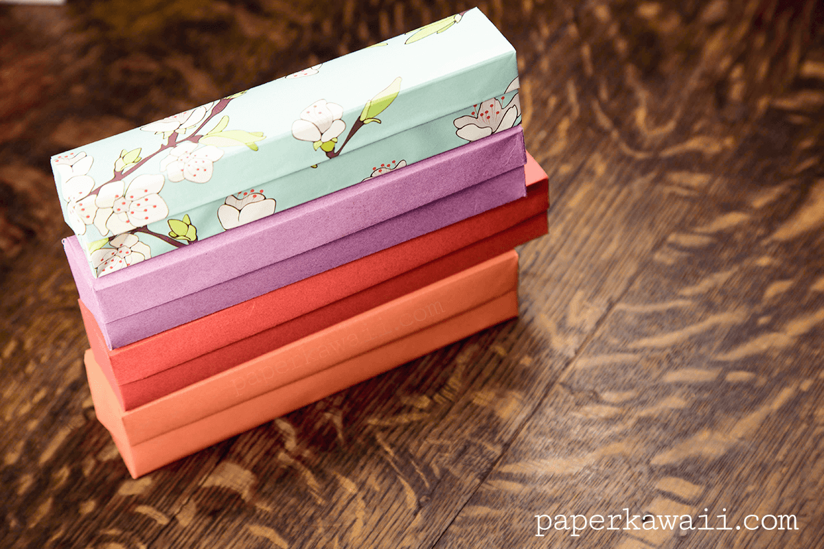 origami pencil box Video Tutorial #origami #box #tutorial #diy #crafts #pencilbox