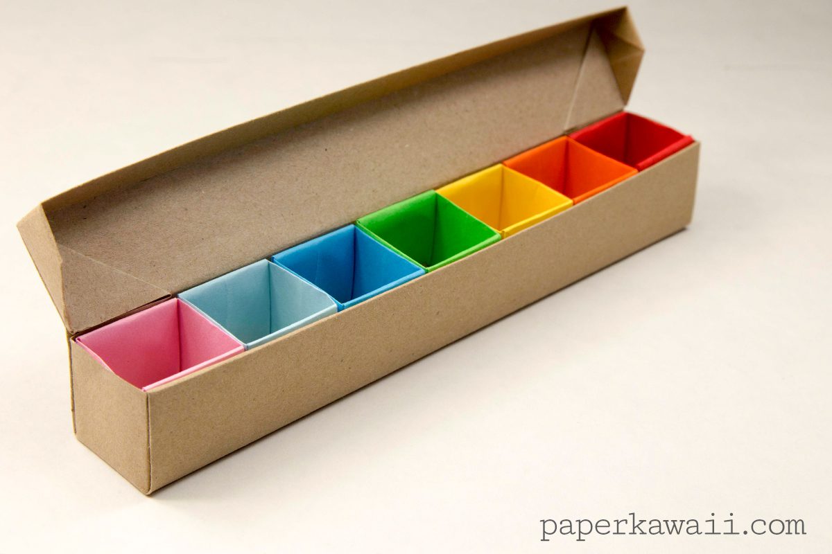 Origami Pill Box / Organizer Video Tutorial - Paper Kawaii