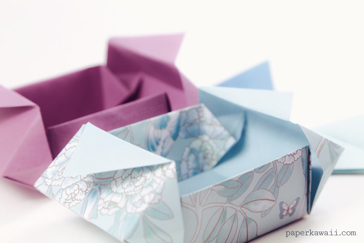 Origami Gatefold Box Instructions #origami #gatefold #box #crafts #diy