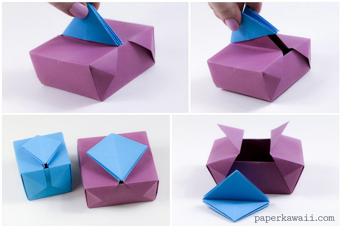 Origami Gatefold Box Instructions #origami #gatefold #box #crafts #diy