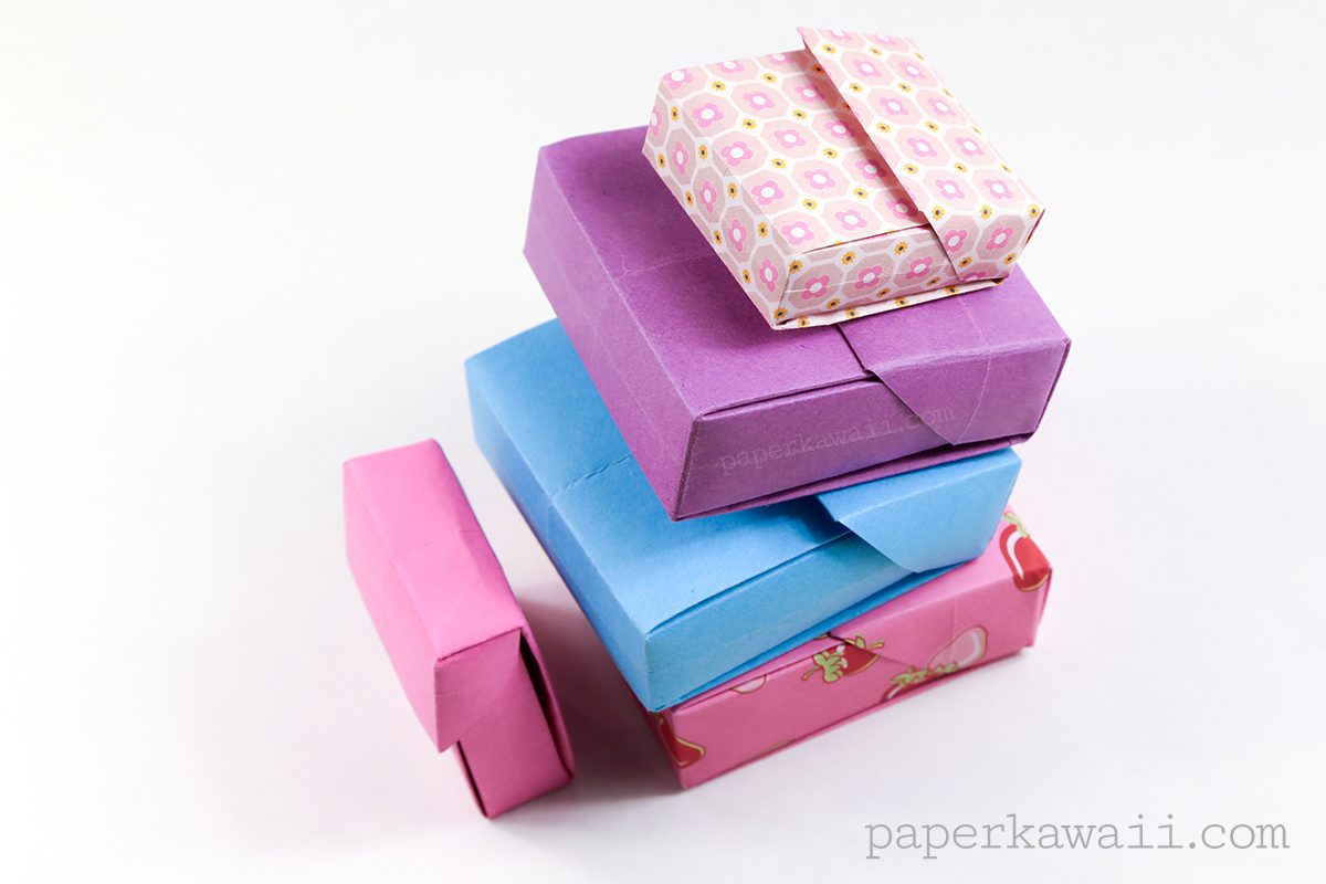 origami flip top box origami instructions #origami #box #giftbox #tutorial #instructions