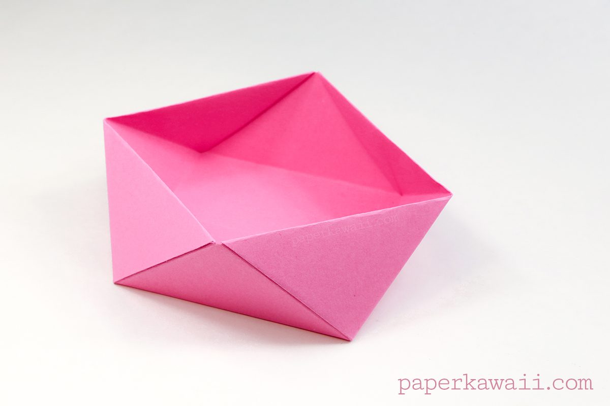 Traditional Origami Square Bowl / Box Instructions