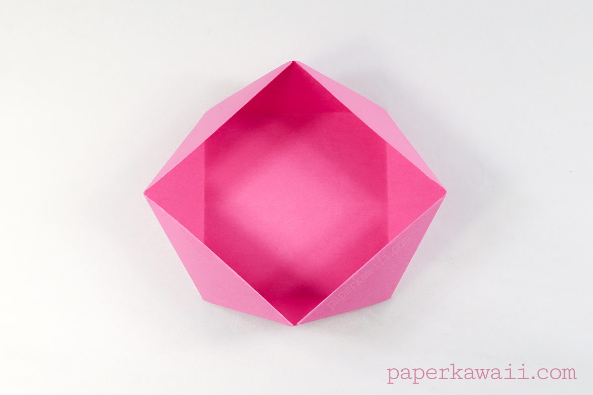 Traditional origami square bowl / Box Instructions
