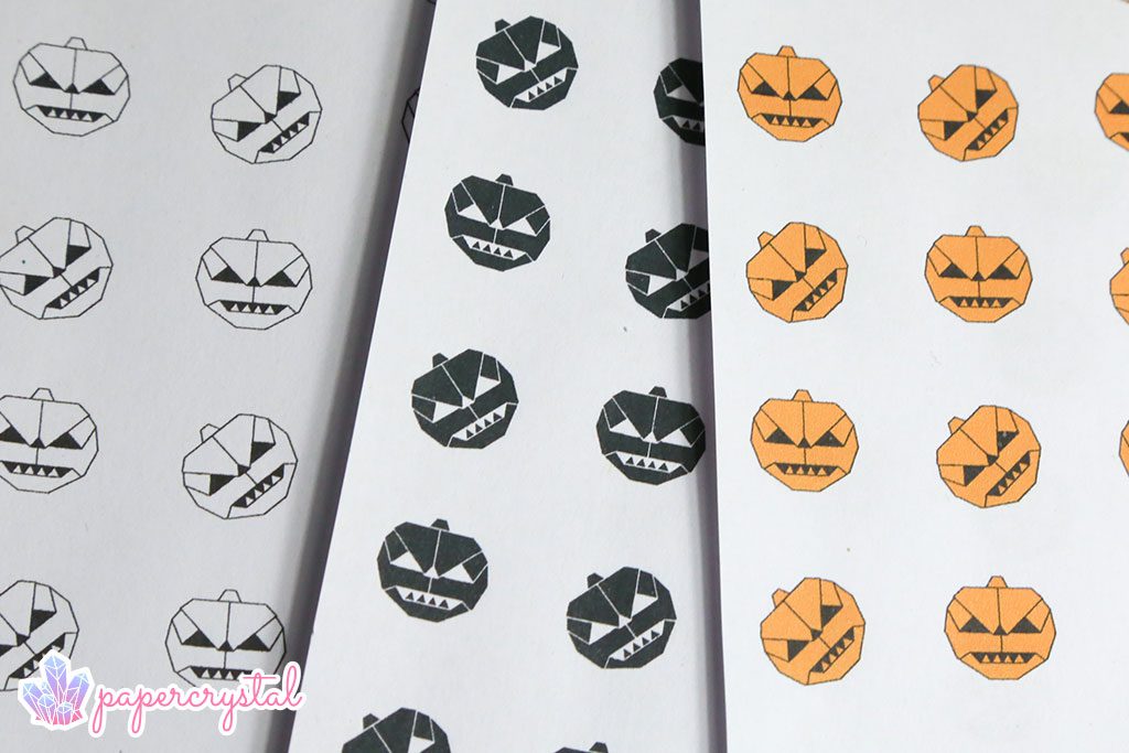Halloween Origami Pumpkin Pattern 00