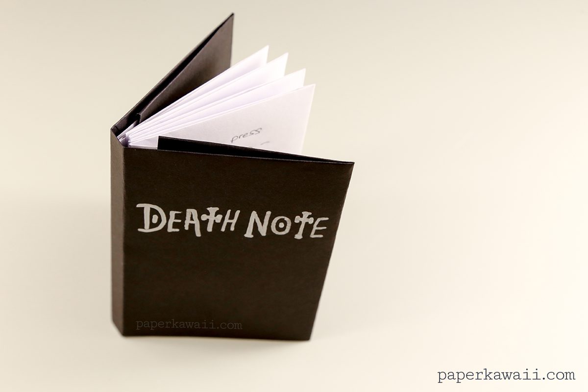 Origami Death Note Book Tutorial 02