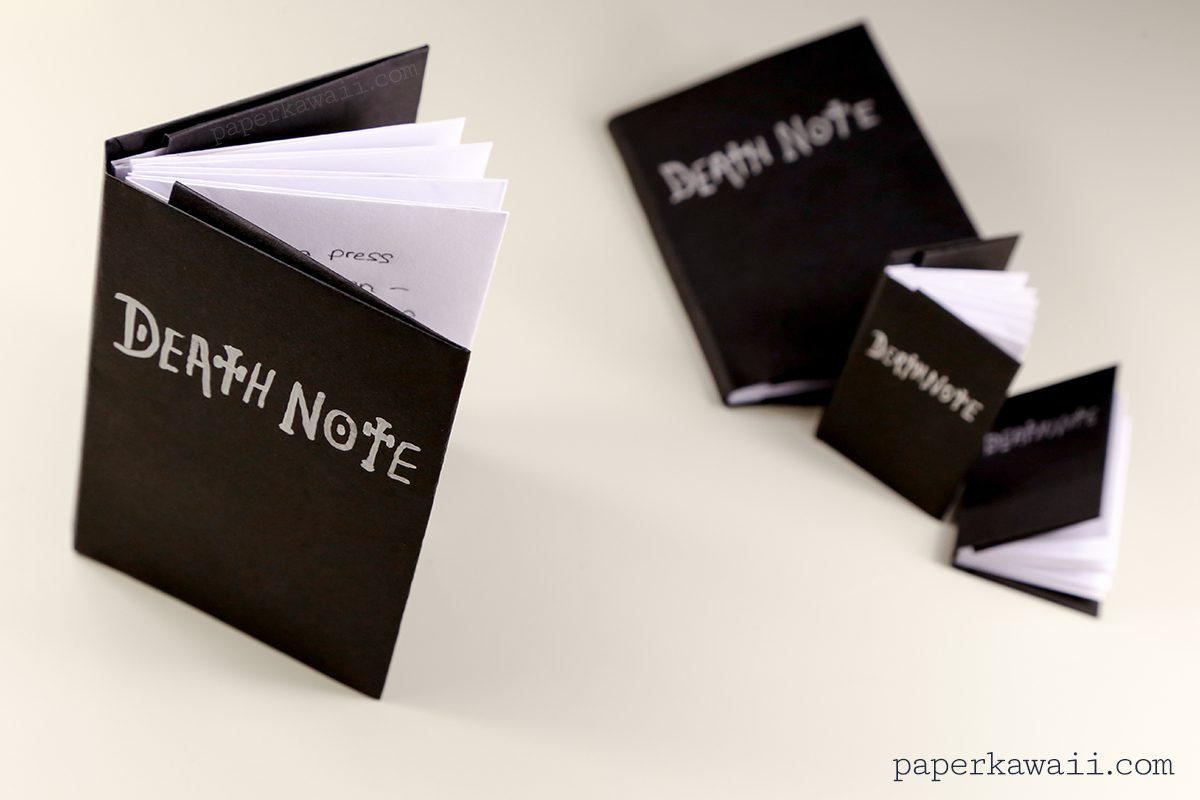 Death Note Origami Book Video Instructions - Paper Kawaii