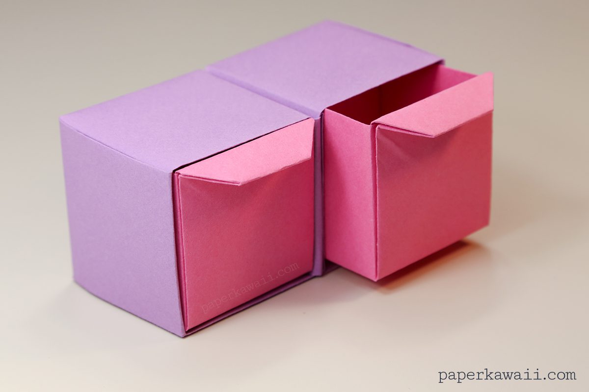 origami pull out drawers tutorial - #origami #crafts #drawers #papercraft #diy