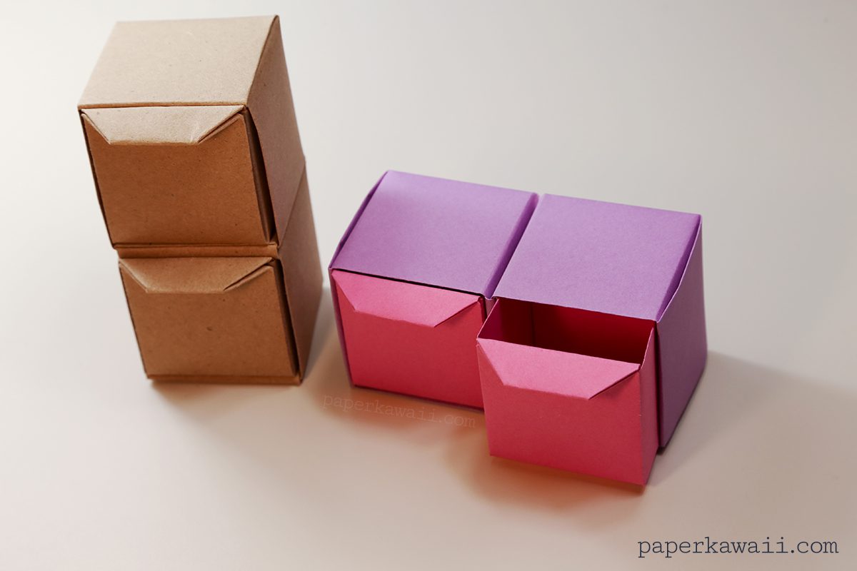 origami pull out drawers tutorial - #origami #crafts #drawers #papercraft #diy
