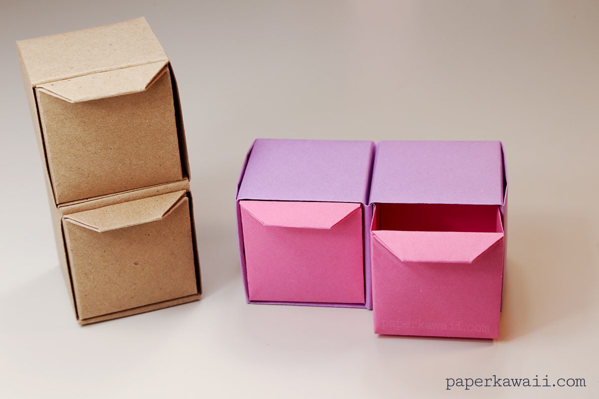 origami pull out drawers tutorial - #origami #crafts #drawers #papercraft #diy