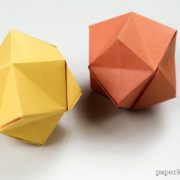 Origami Inflatable Star Tutorial 02 180x180