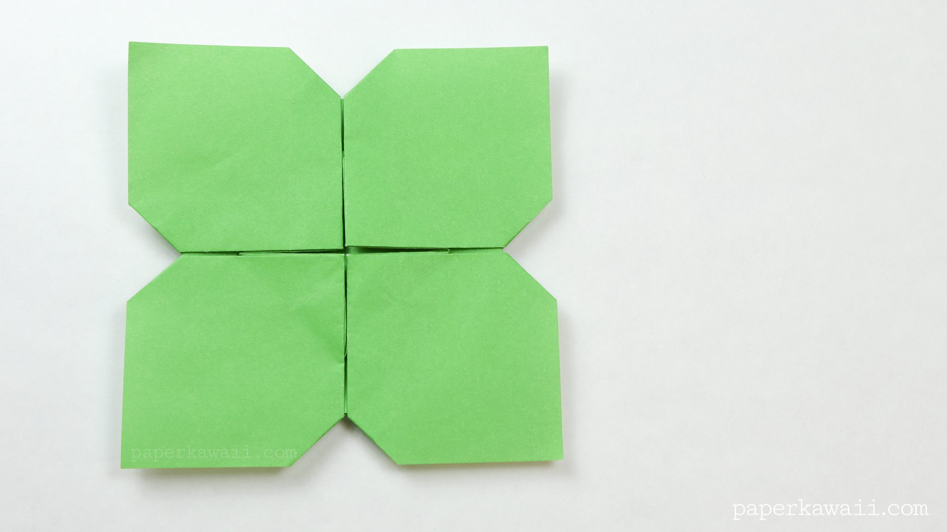 origami clover flower instructions #origami #diy #crafts #clover #flower