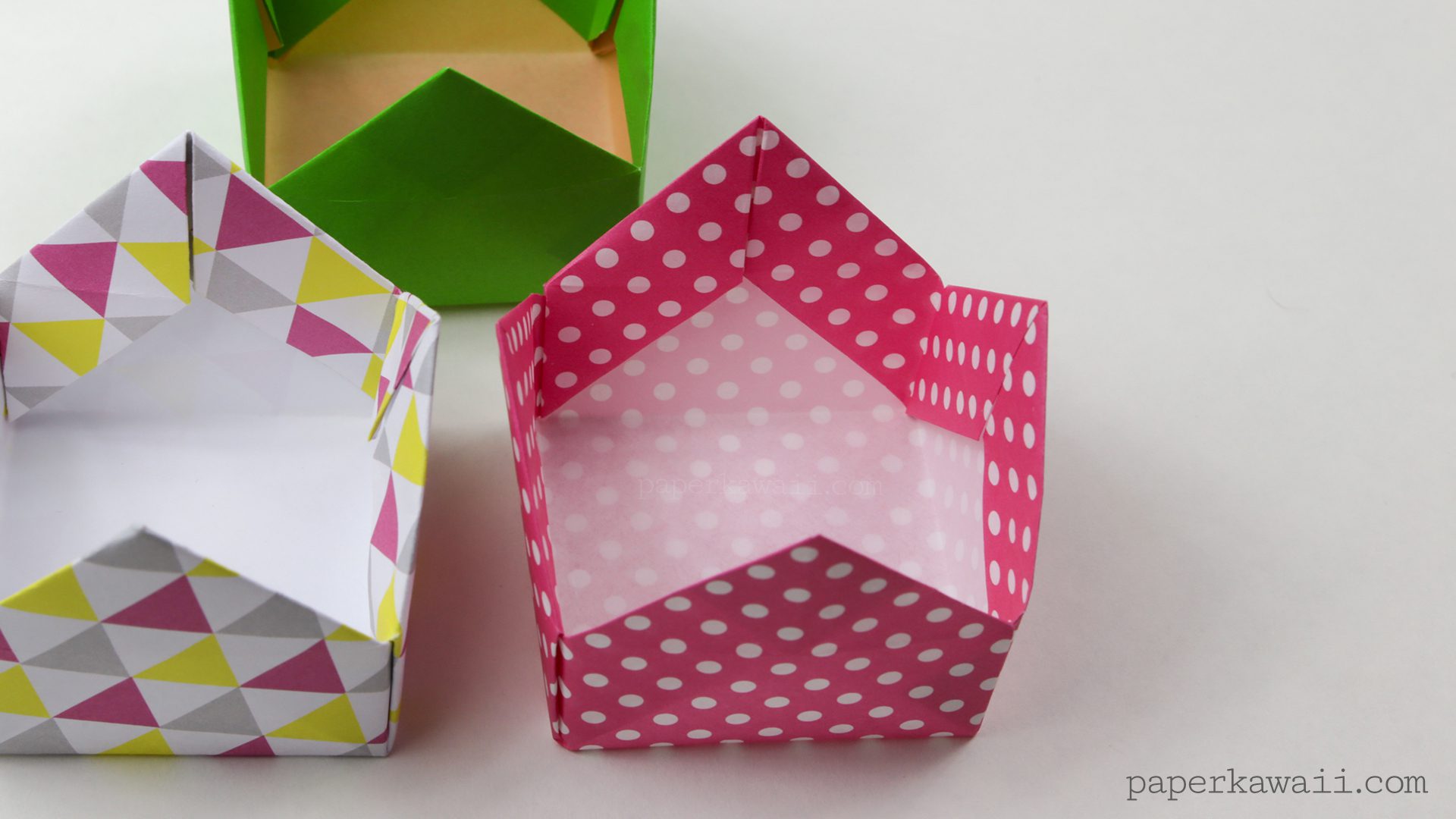 origami crown box or lid tutorial #origami #crafts #crown #party #diy