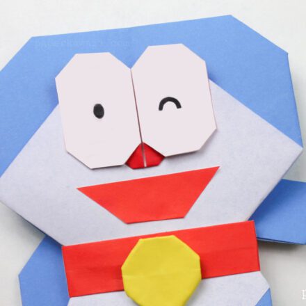 origami doraemon instructions #origami #diy #crafts #doraemon