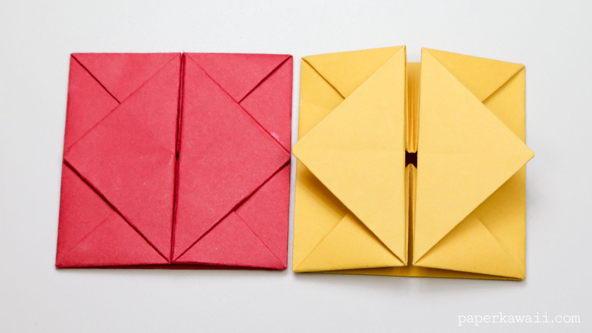 origami envelope or box instructions #origami #tutorial #diy