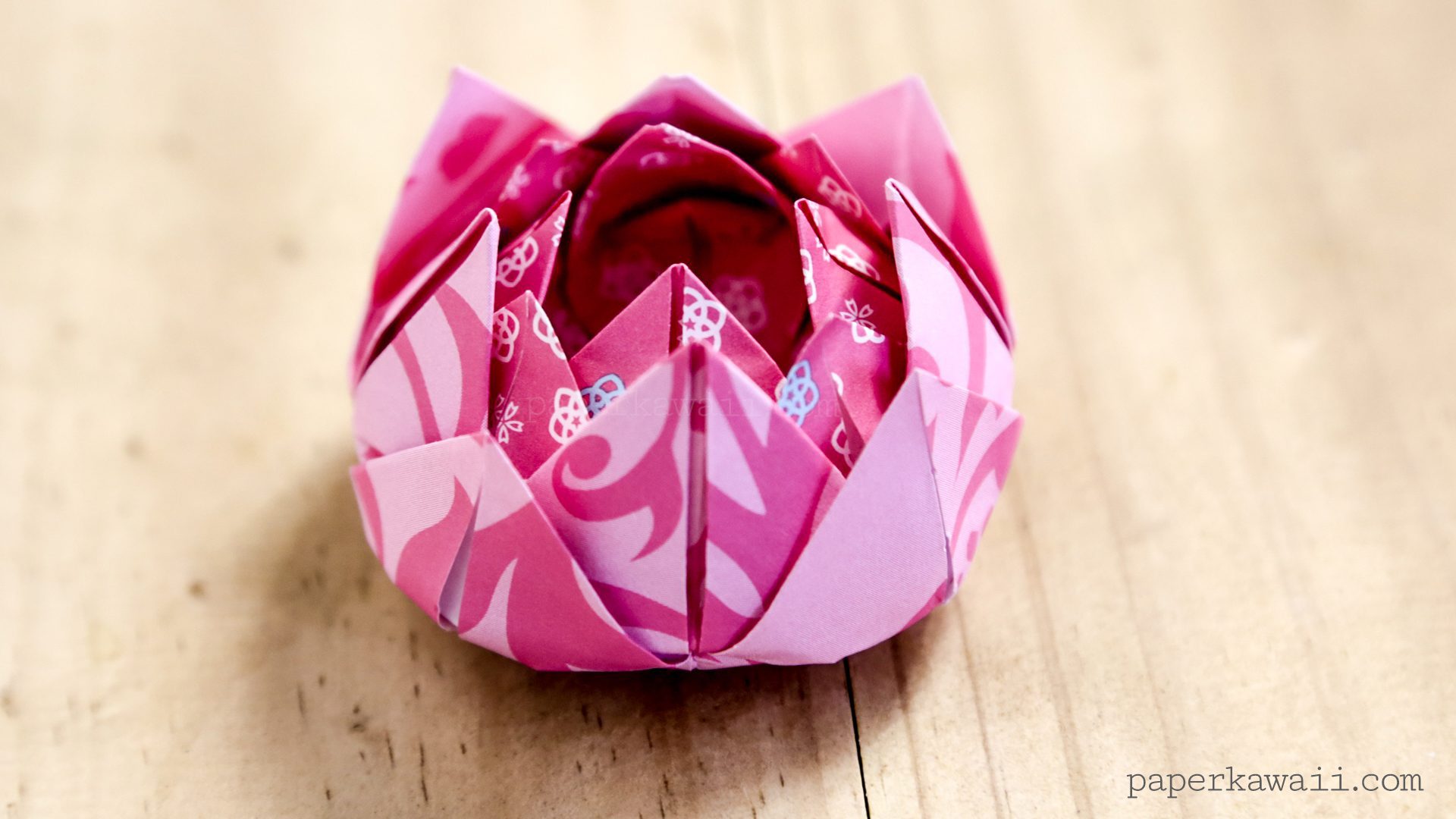 easy traditional origami lotus instructions #origami #diy #crafts #instructions