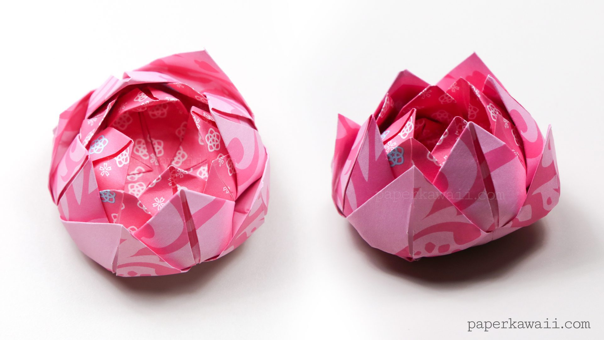 easy traditional origami lotus instructions #origami #diy #crafts #instructions