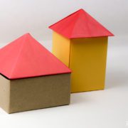 origami house box tutorial #origami #house #box #diy