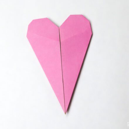 thin origami heart instructions