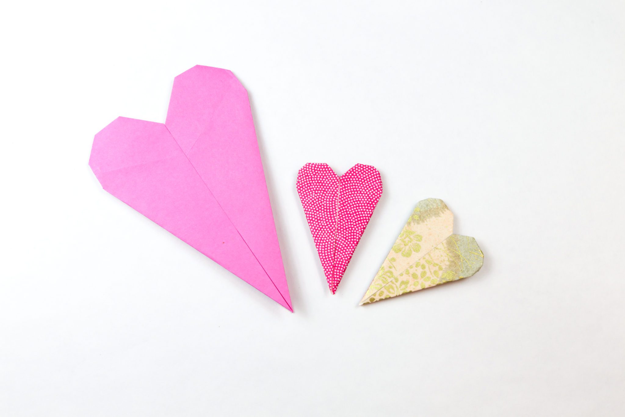 thin origami heart instructions