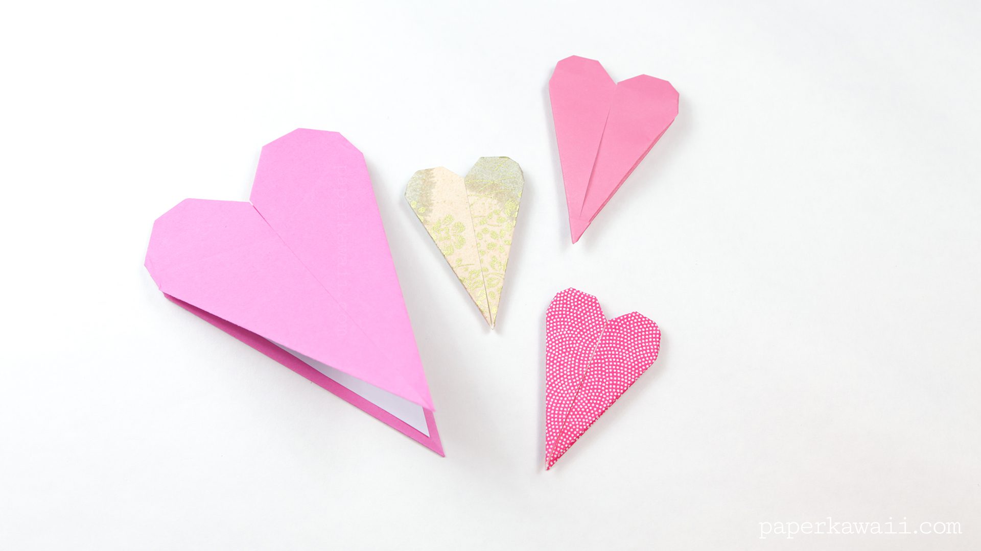 thin origami heart instructions