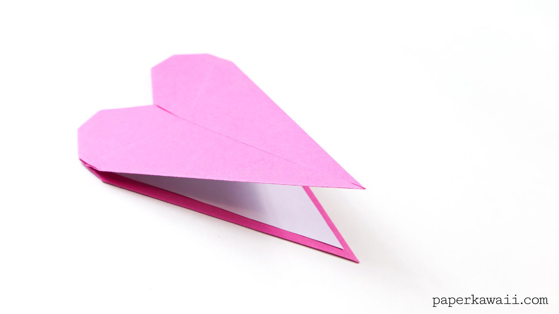 thin origami heart instructions