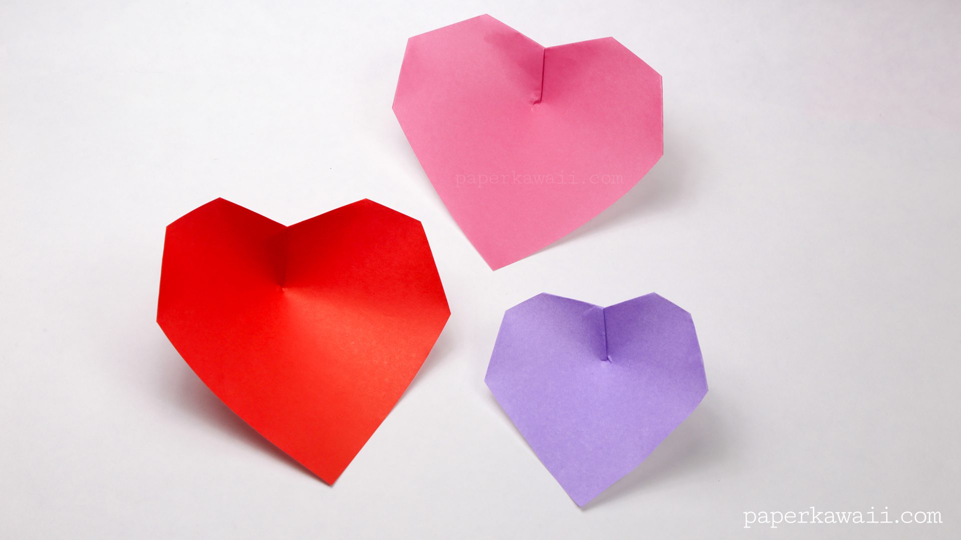 Super Easy Origami Heart Instructions Paper Kawaii