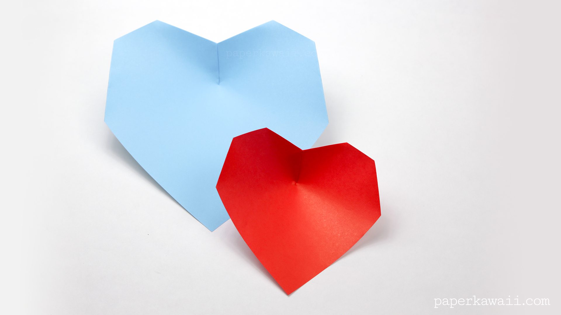Super easy origami heart instructions #origami