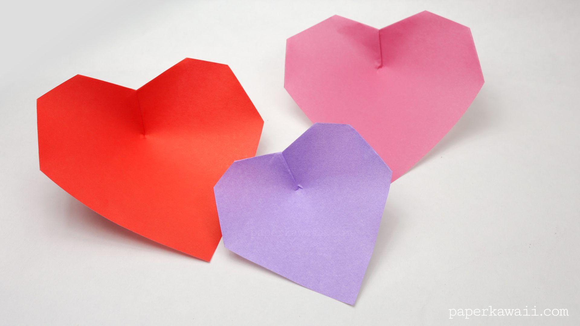 Super easy origami heart instructions #origami