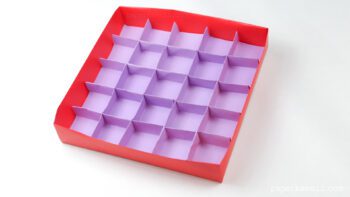 25 Section Origami Box Divider Instructions